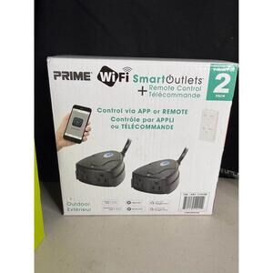 PRIME WiFi Smart Outdoor Outlets with Remote Control - 2 Pack